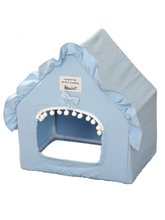 ITANDME Small Pet Hideout Tent - Machine Washable, Triangle-Shaped Polyester House with PVC Support for Hamsters, Mice, Rabbits - Cozy and Secure Habitat, Hideaway Tent|Playful Design|Durable Polyester, Pet House