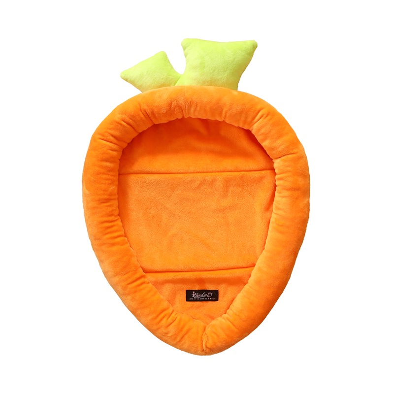 Bunny Bed Rabbit Bed Carrot Shape Bunny Beds Soft Comfortable Rabbits Beds Machine Washable Indoor Guinea Pig Bed Cute Small Animal Bed for Guinea Pig Chinchilla Ferret Squirrel Hedgehog