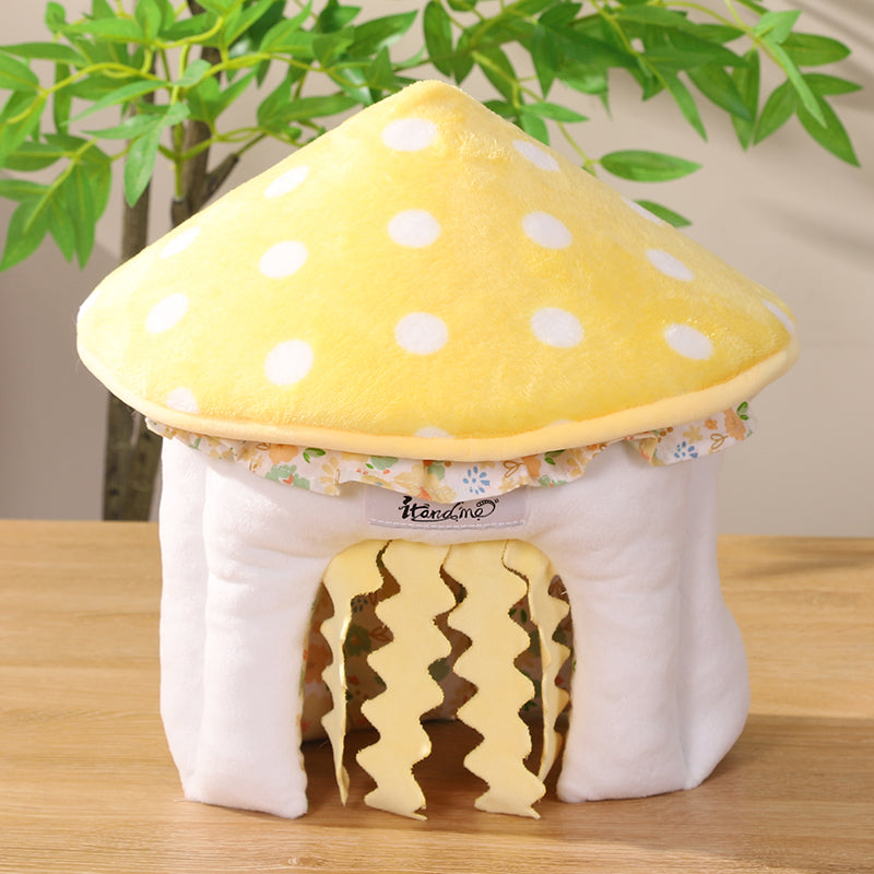 Guinea Pig Hideout, Mushroom Shaped Guinea Pig Tunnel, Guinea Pig Cage Accessories for Guinea Pig, Bunny, Hamster, Chinchilla, Ferret, Rabbit and Other Small Pets