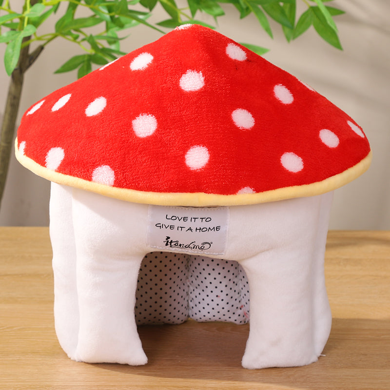 Guinea Pig Hideout, Mushroom Shaped Guinea Pig Tunnel, Guinea Pig Cage Accessories for Guinea Pig, Bunny, Hamster, Chinchilla, Ferret, Rabbit and Other Small Pets