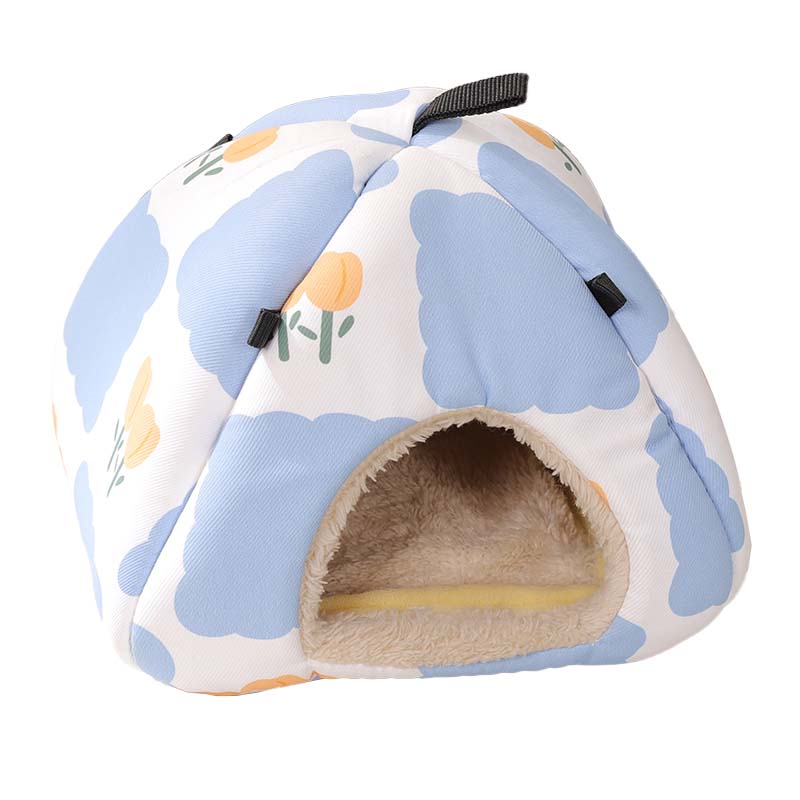 ITANDME Hamster Nest, Winter Warm Bed House, Small Pet Plush Hammock Suitable for Birds Parrots Ferrets Hamsters Chipmunks Guinea Pigs Bunnies