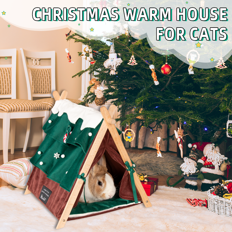 Small Pet Nest for Sleeping, Four Seasons Semi-Closed Luxury Sleep Nest, Suitable for Small and Medium Pets, Warm Home