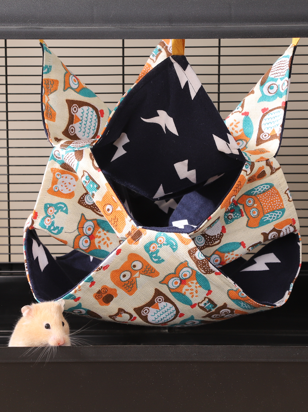 Guinea Pig Bunk Hammock Hamsters Bed Rabbit Hideout Breathable Washable Comfortable Large Opening Cage Accessories Small Pet Bed 3 Sizes for Ferret Sugar Glider