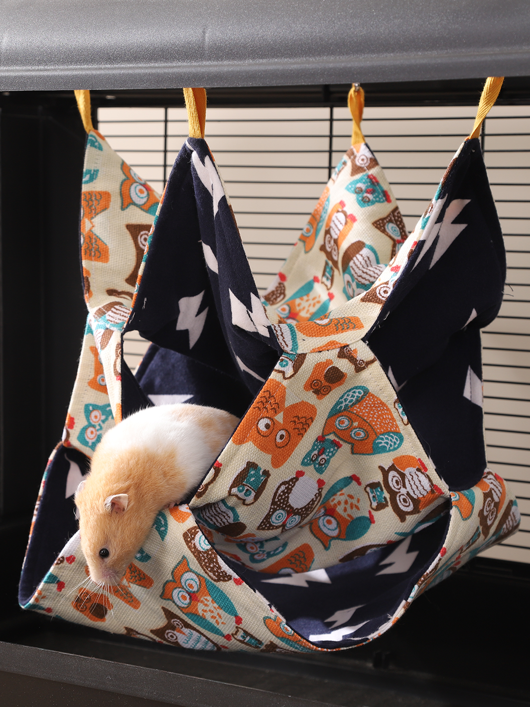 Guinea Pig Bunk Hammock Hamsters Bed Rabbit Hideout Breathable Washable Comfortable Large Opening Cage Accessories Small Pet Bed 3 Sizes for Ferret Sugar Glider