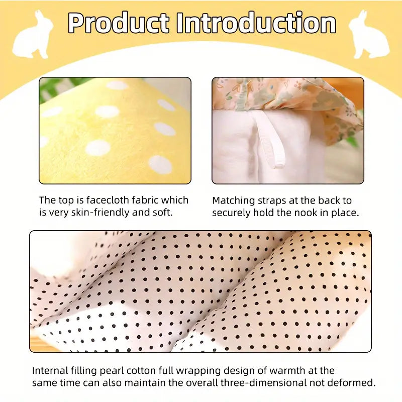 Guinea Pig Hideout, Mushroom Shaped Guinea Pig Tunnel, Guinea Pig Cage Accessories for Guinea Pig, Bunny, Hamster, Chinchilla, Ferret, Rabbit and Other Small Pets